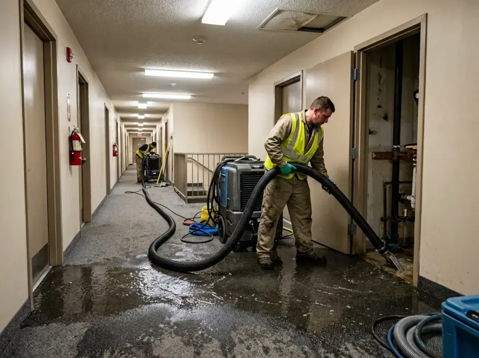 multi-unit-apartment-hallway-f-005 — frequently asked questions, Emergency Burst Pipe Water Extraction & Removal in Plaquemi…
